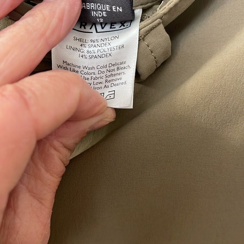 EDDIE BAUER hiking Skort/ pockets with zipper back, front pockets/ lining - Picture 4 of 9